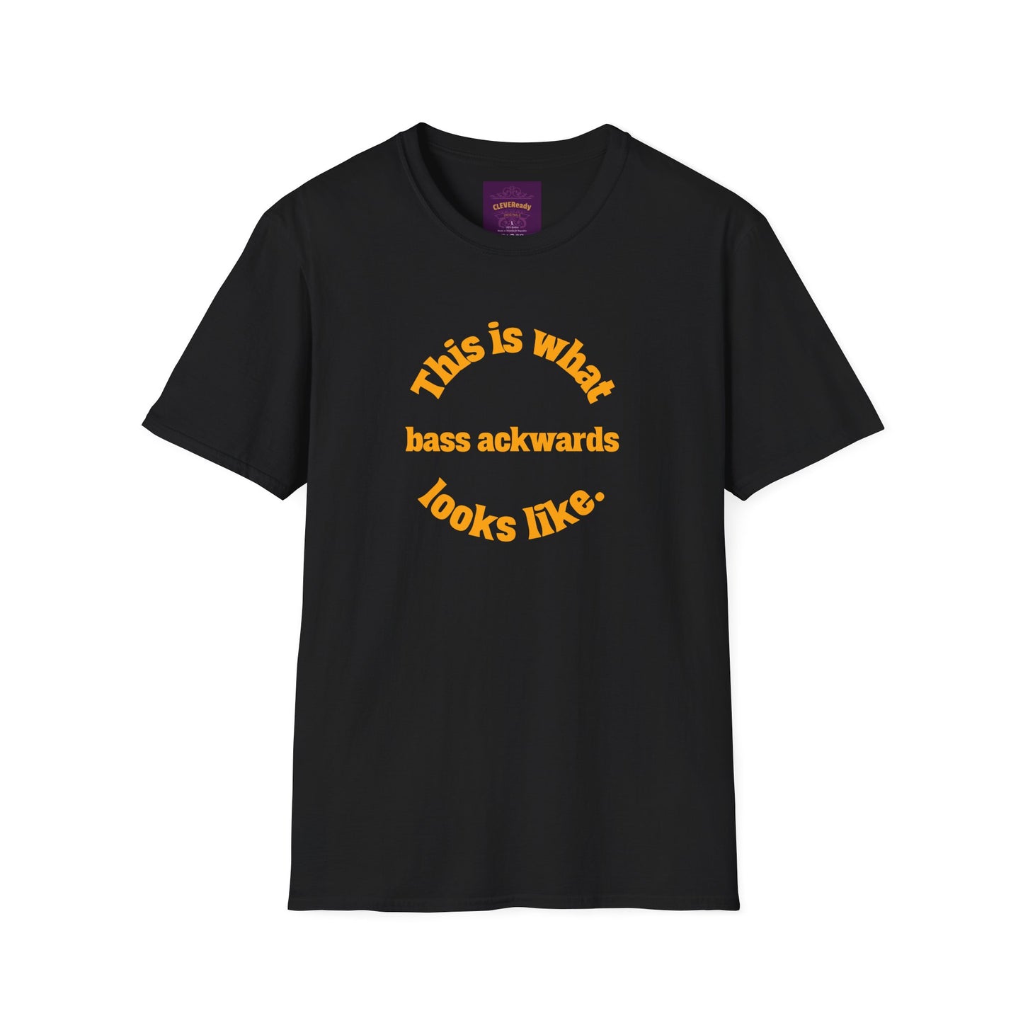 Bass Ackwards - Unisex Softstyle T-Shirt