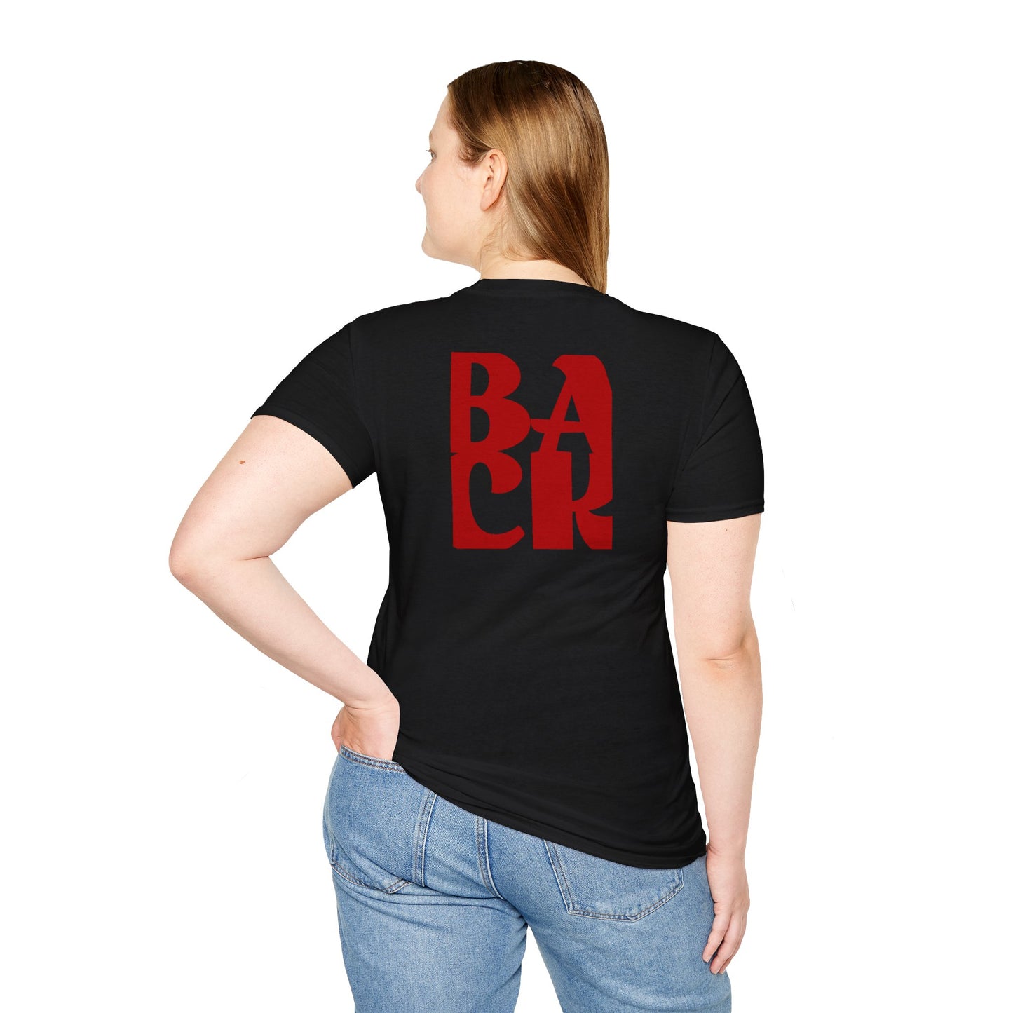 LAID BACK - Front/Back Unisex Softstyle T-Shirt