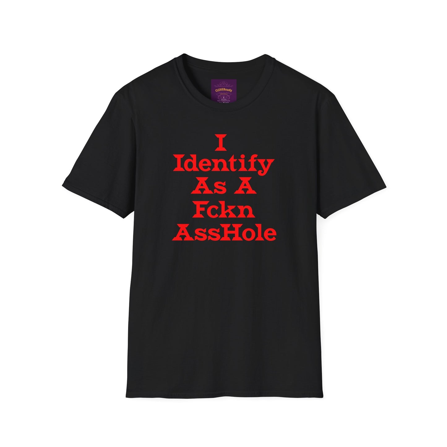 Identify as Asshole - Unisex Softstyle T-Shirt
