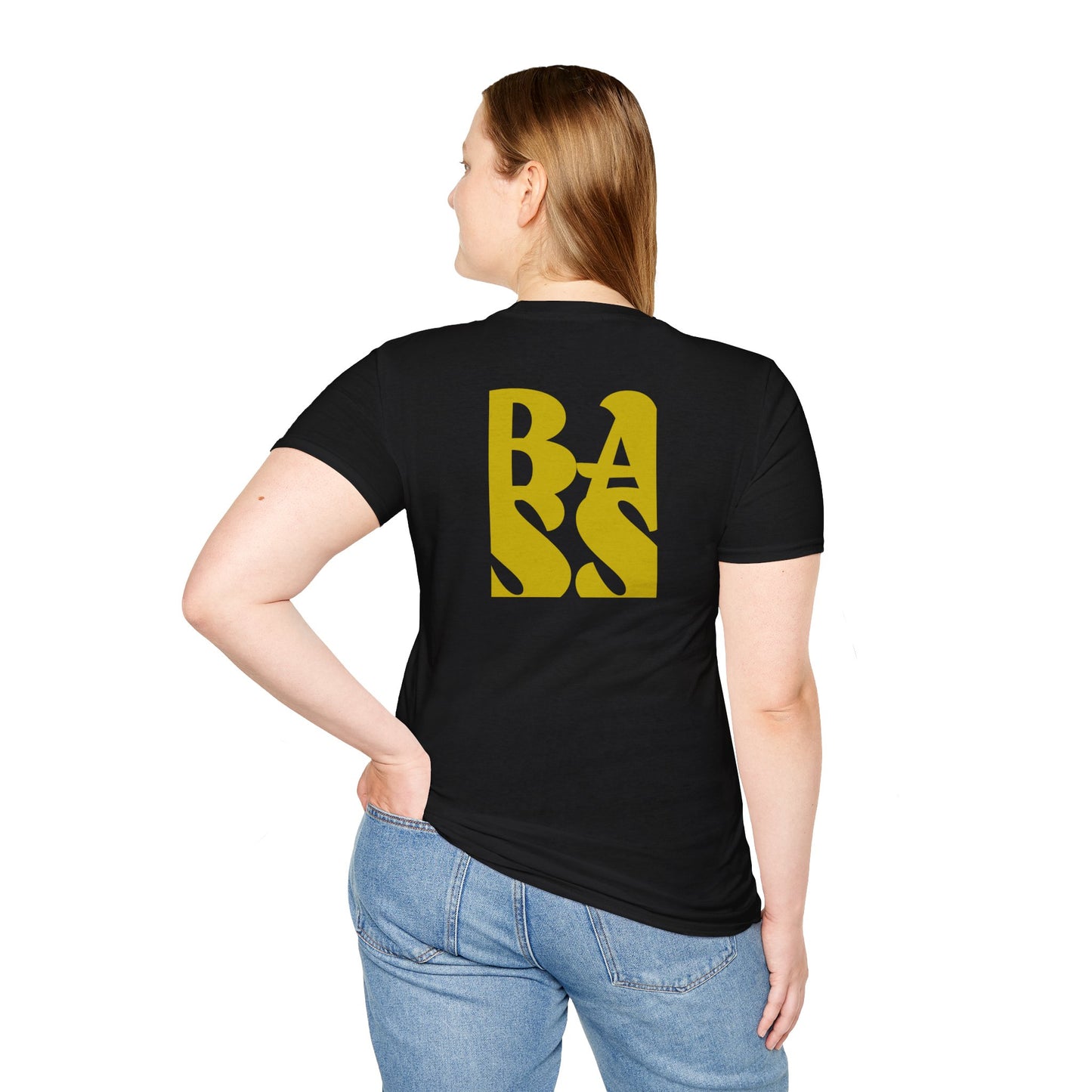 DRUM BASS Front/Back - Unisex Softstyle T-Shirt