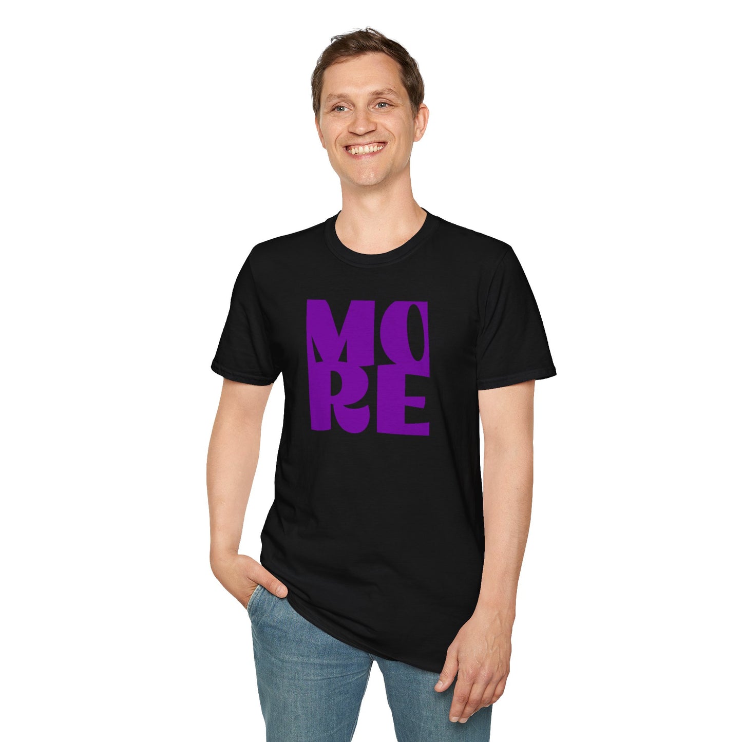 MORE LESS - Front/Back Unisex Softstyle T-Shirt