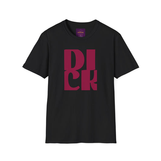 DICK HEAD Front/Back - Unisex Softstyle T-Shirt