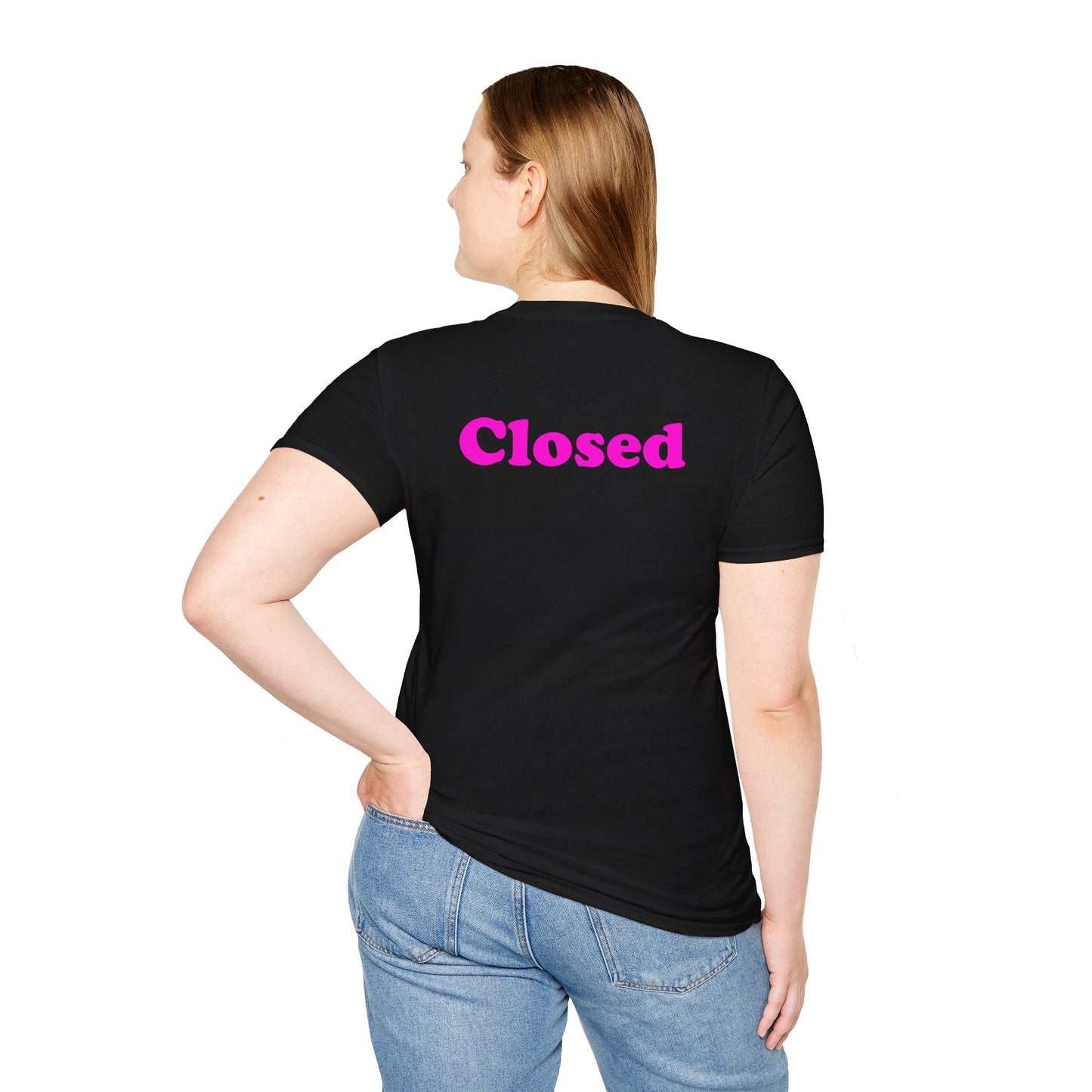 Open Closed - Front/Back Unisex Softstyle T-Shirt