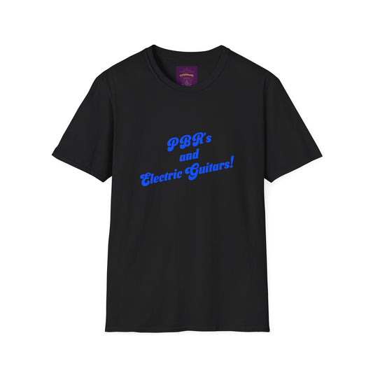PBR's and Electric Guitars - Unisex Softstyle T-Shirt